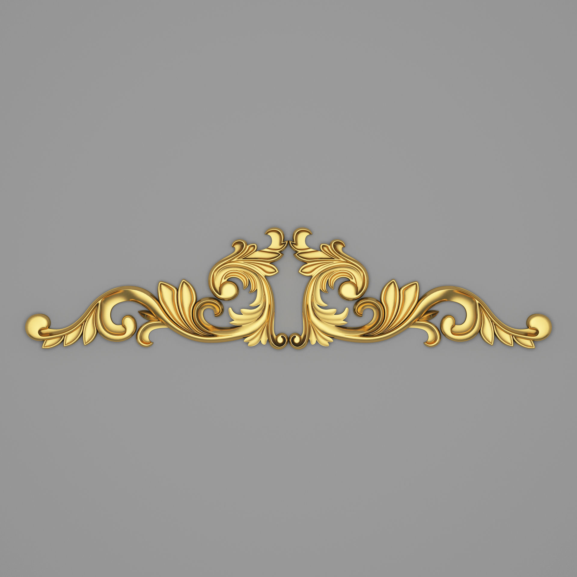 Classic Carved 015 3D model_1