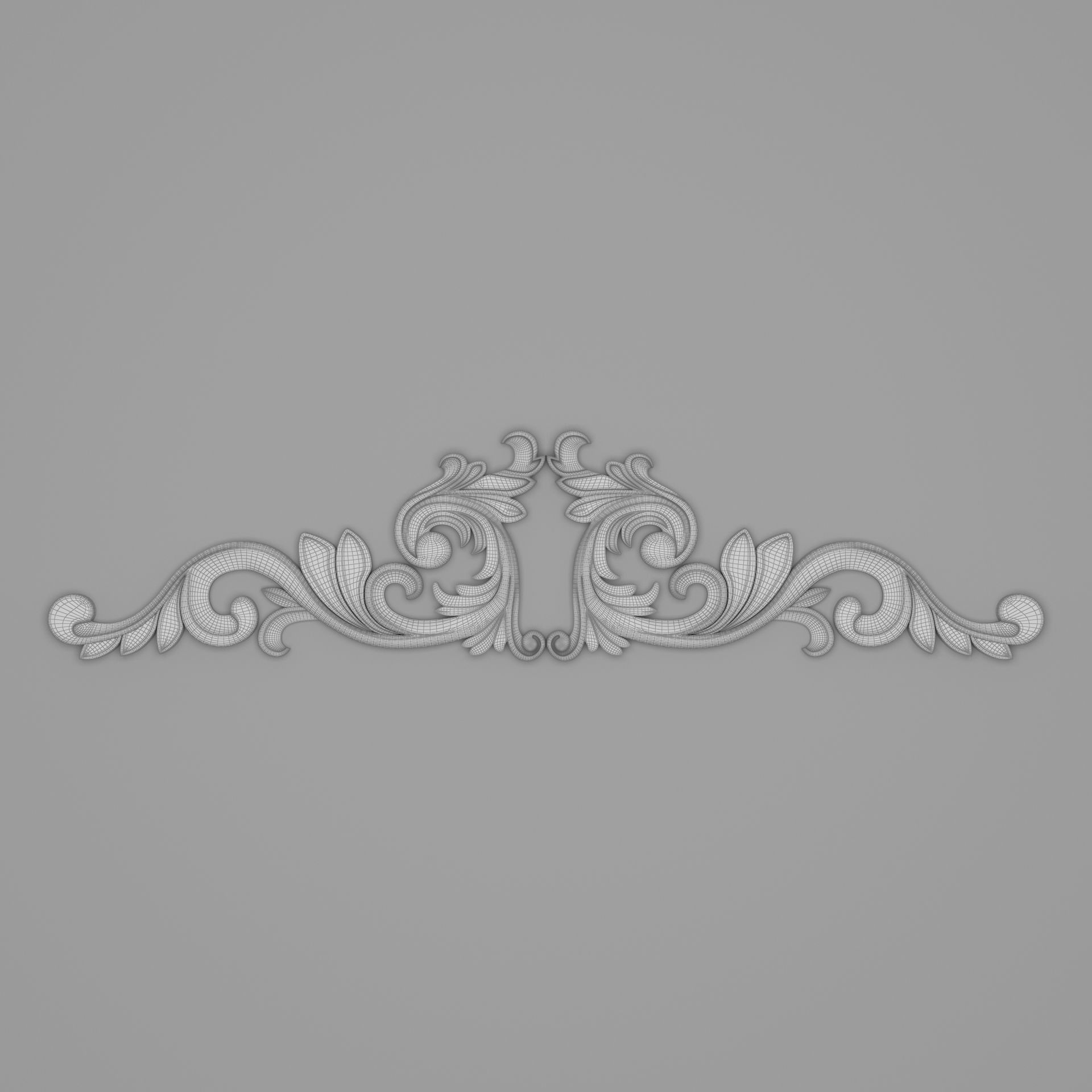 Classic Carved 015 3D model_6
