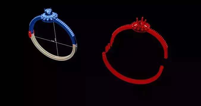 Diamond Bracelet 3dmodel NO8