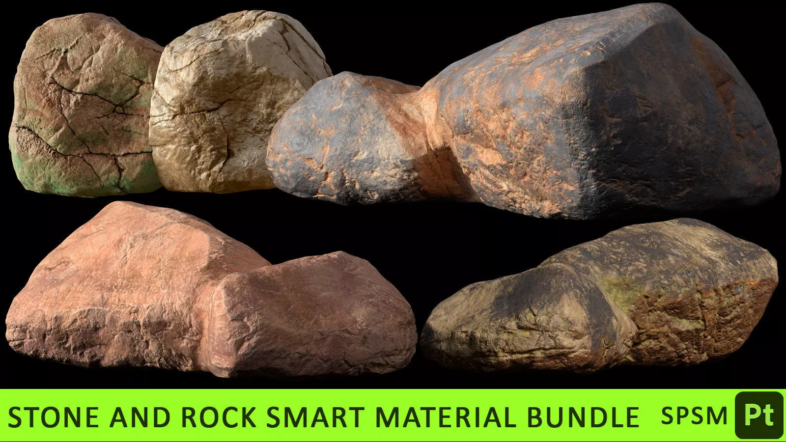 Stone and Rock smart material bundle Texture_0