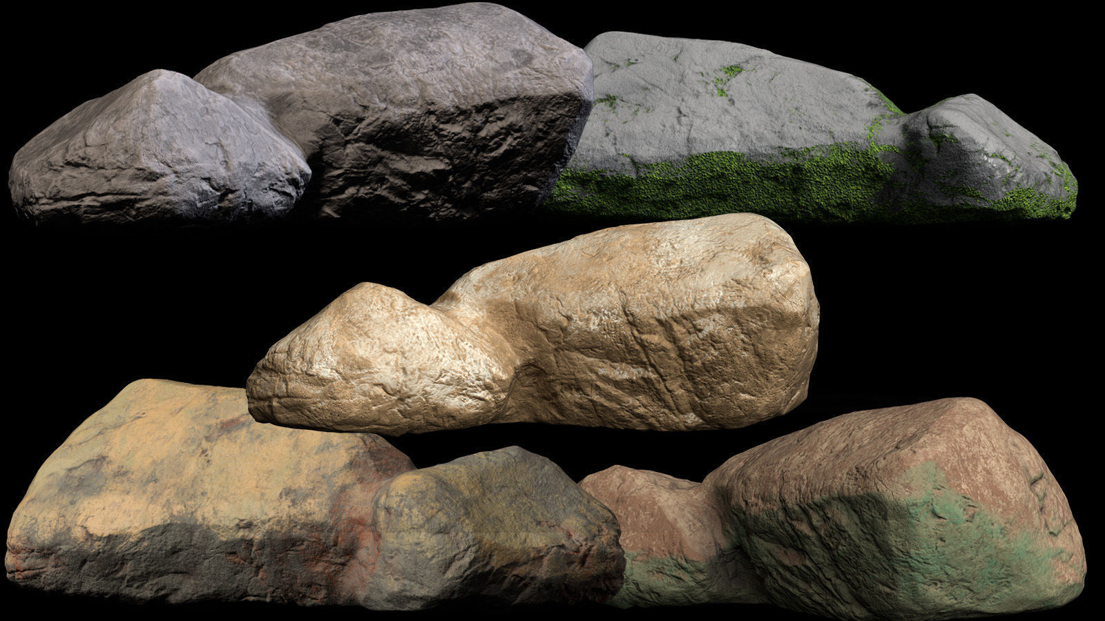 Stone and Rock smart material bundle Texture_2