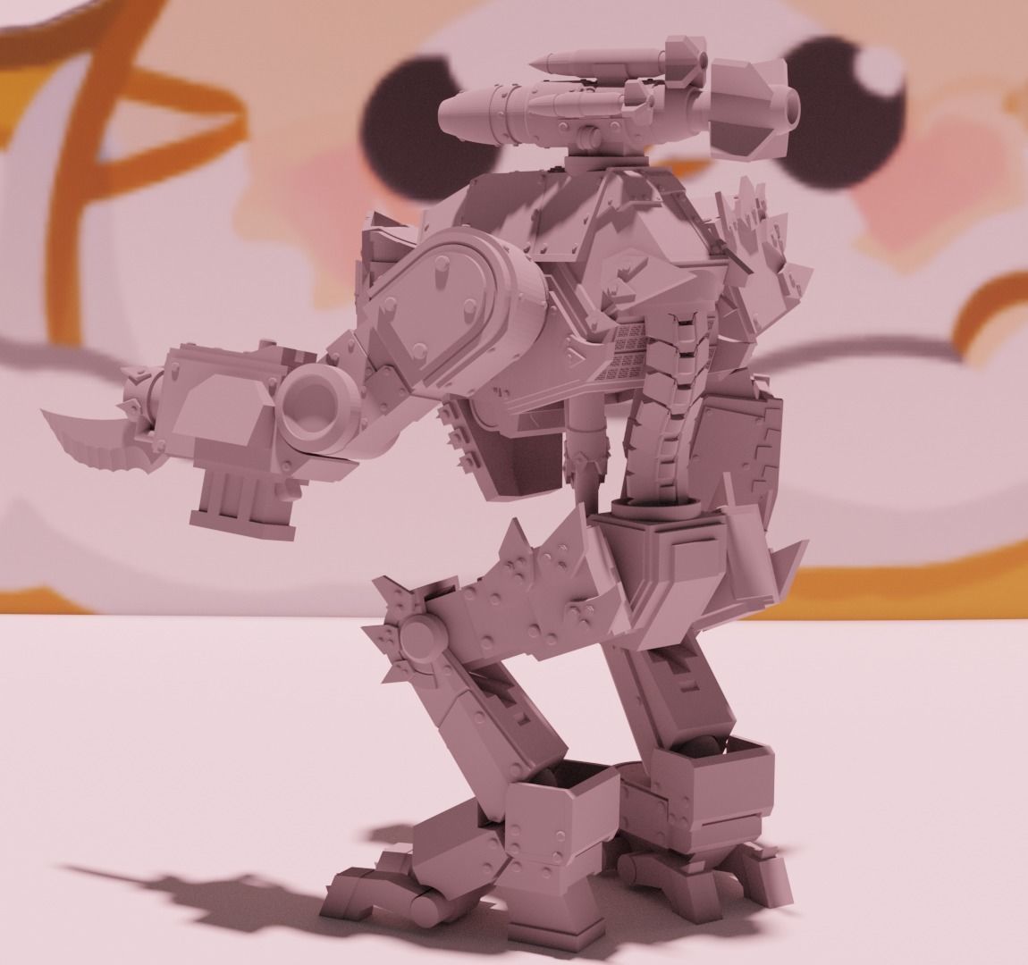 HAPPY ORK MECH 3D print model_1