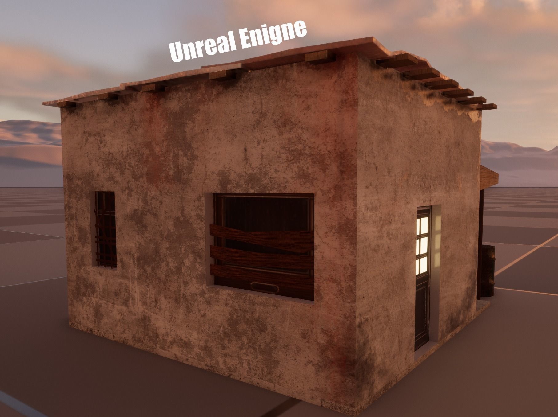 Game Ready Small House 02 Low-poly 3D model_12