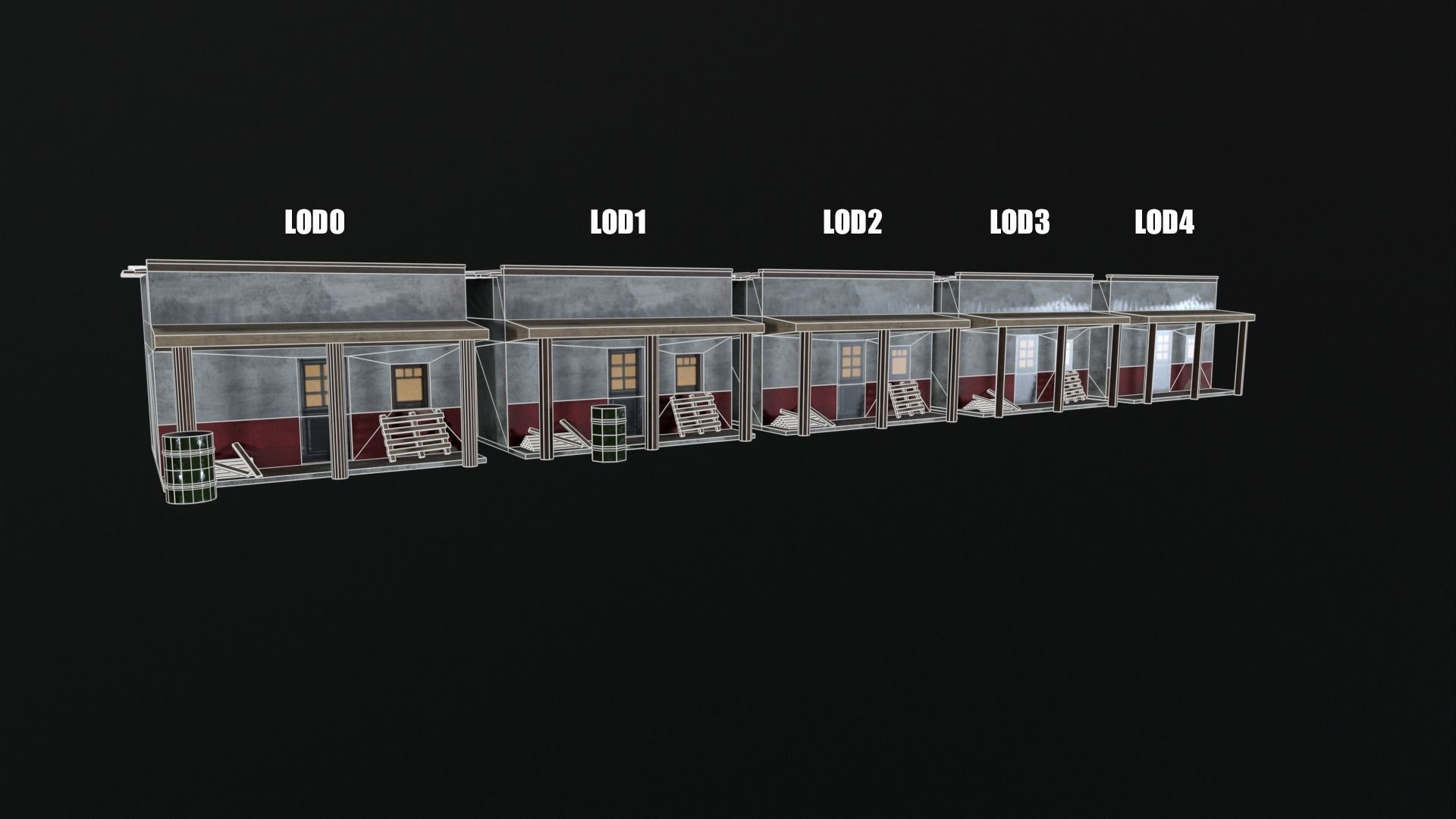 Game Ready Small House 02 Low-poly 3D model_8