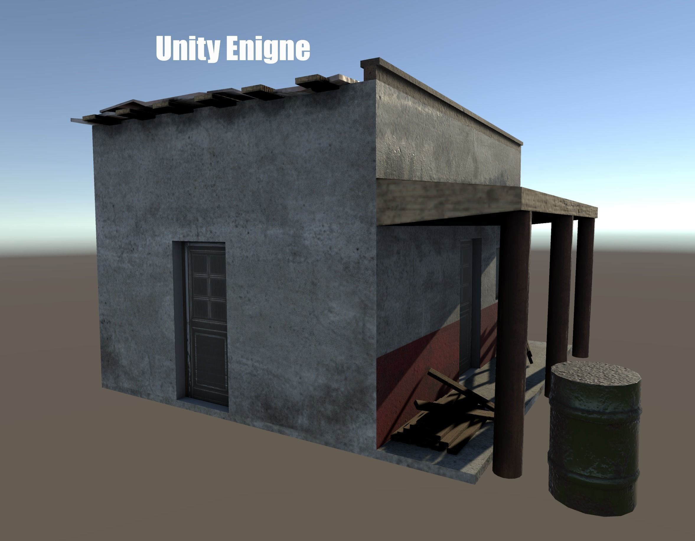 Game Ready Small House 02 Low-poly 3D model_17