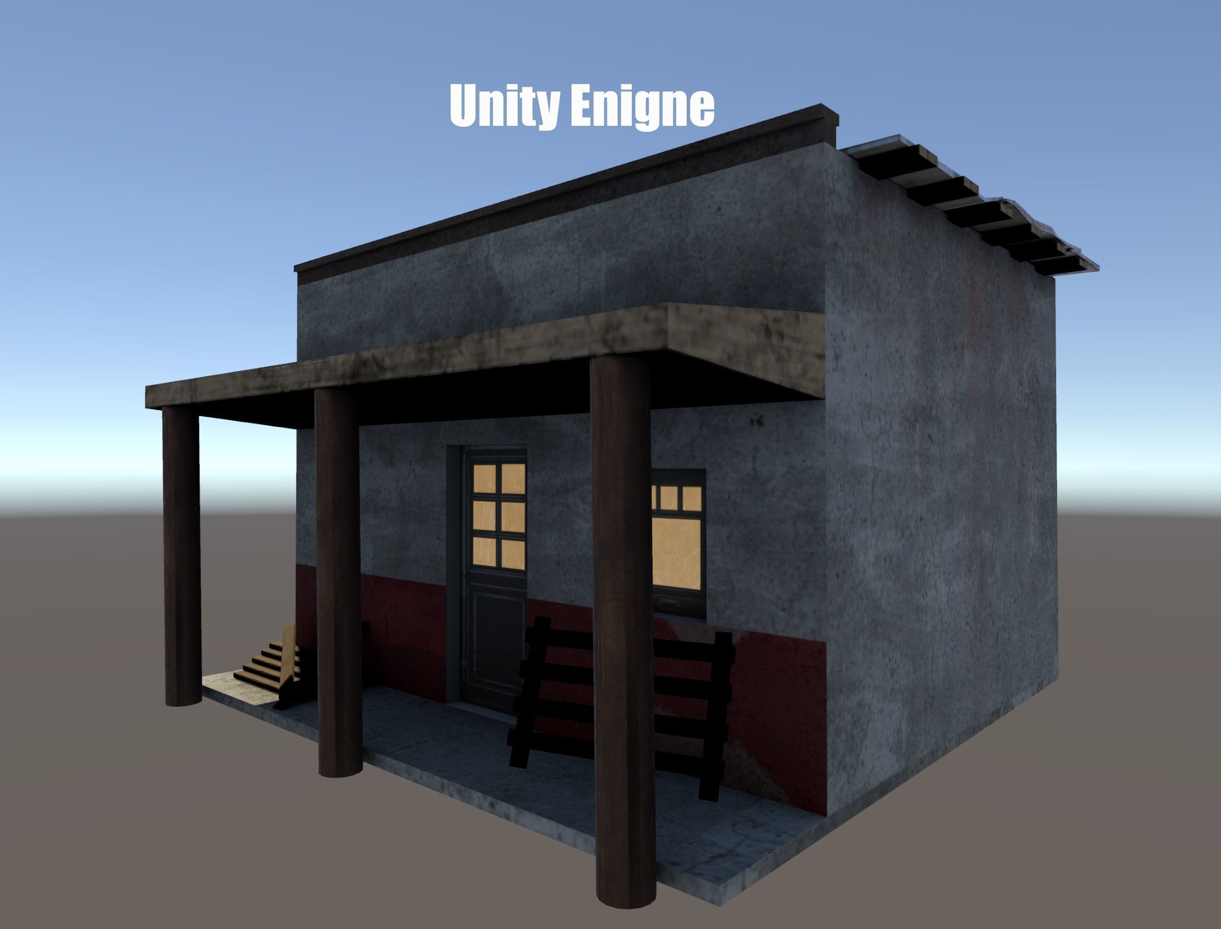 Game Ready Small House 02 Low-poly 3D model_21