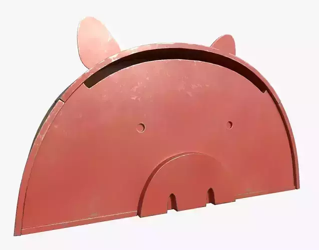 Pig Toy Box for Playing Equipments Child Room Metal Edition