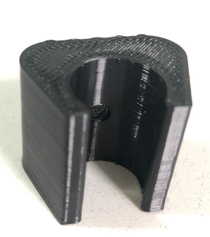 chair snap on glides with screw hole 15 mm ask for other diam 3D print model_2