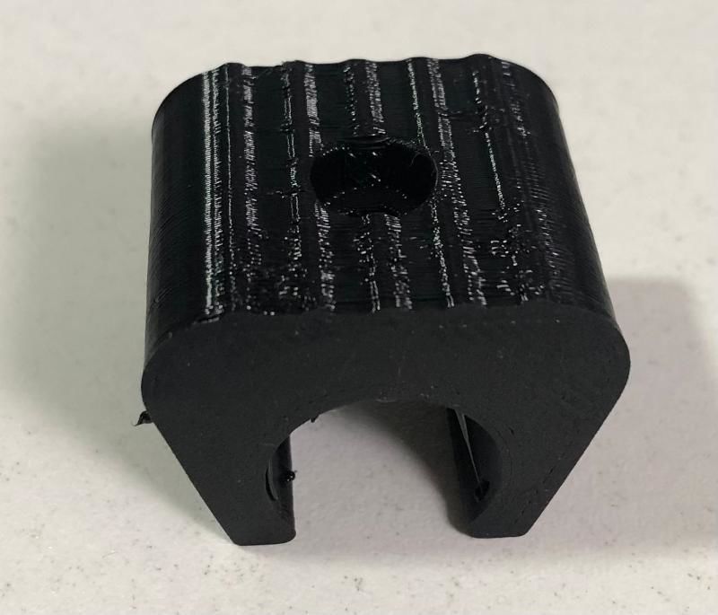 chair snap on glides with screw hole 15 mm ask for other diam 3D print model_1