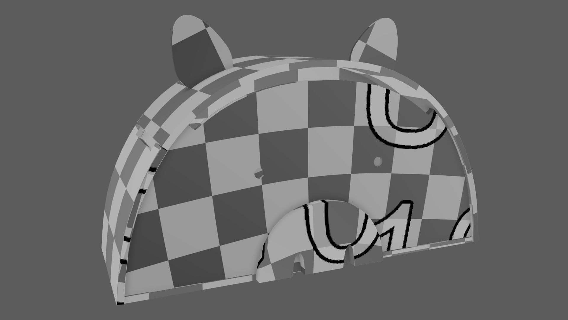 Pig Toy Box for Playing Equipments Child Room Leather Edition 3D model_17