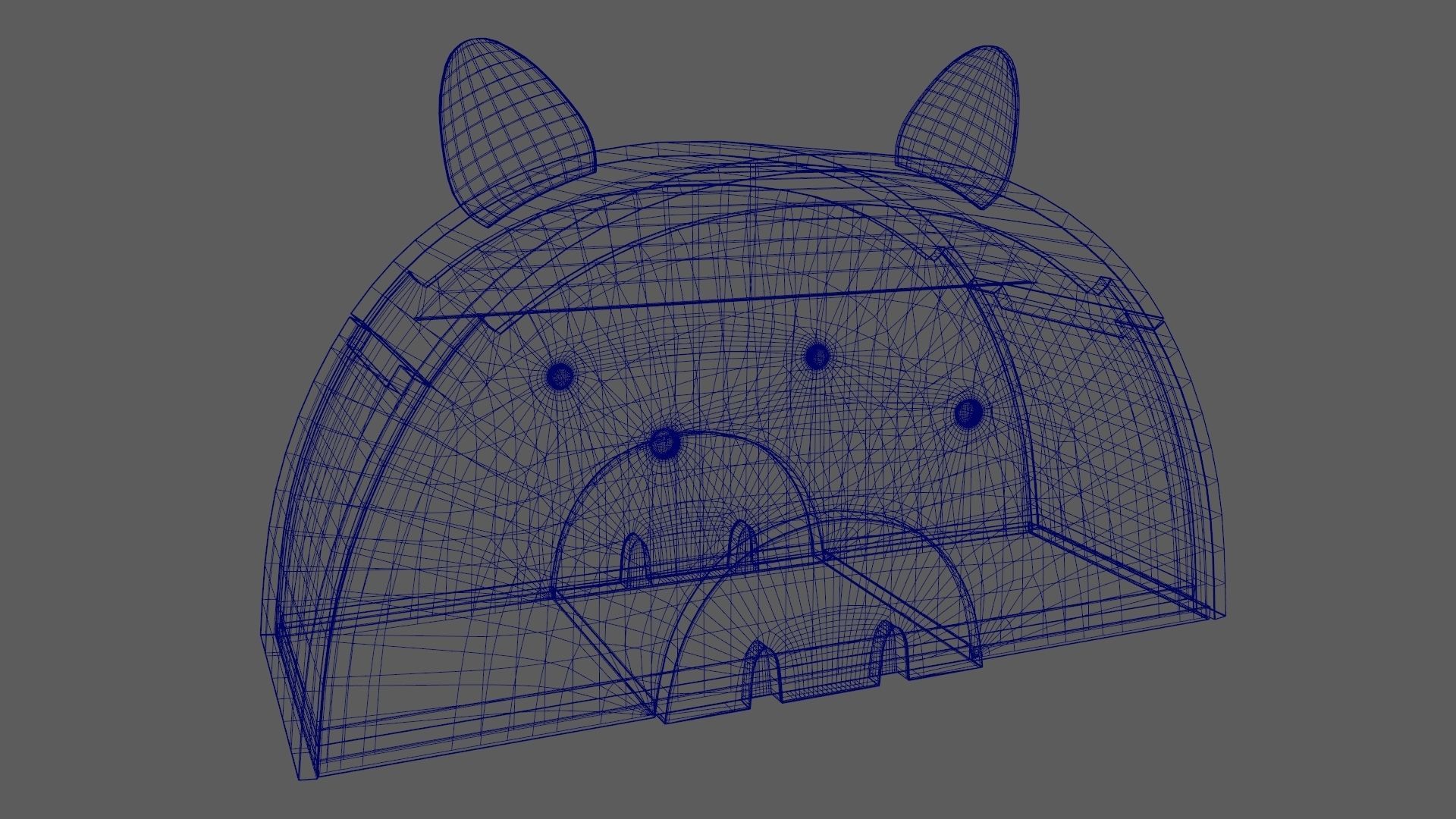 Pig Toy Box for Playing Equipments Child Room Leather Edition 3D model_13