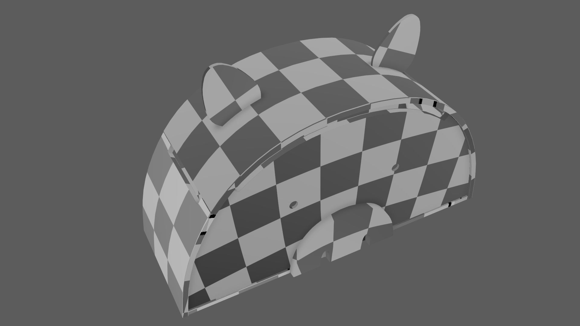 Pig Toy Box for Playing Equipments Child Room Leather Edition 3D model_19