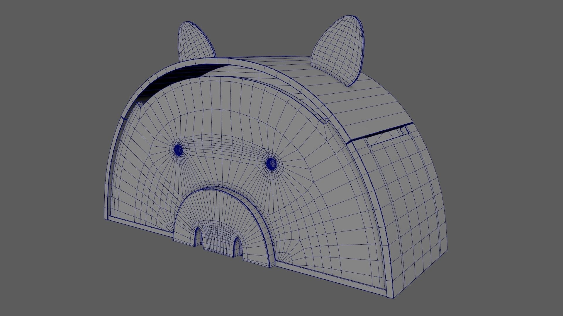 Pig Toy Box for Playing Equipments Child Room Leather Edition 3D model_10