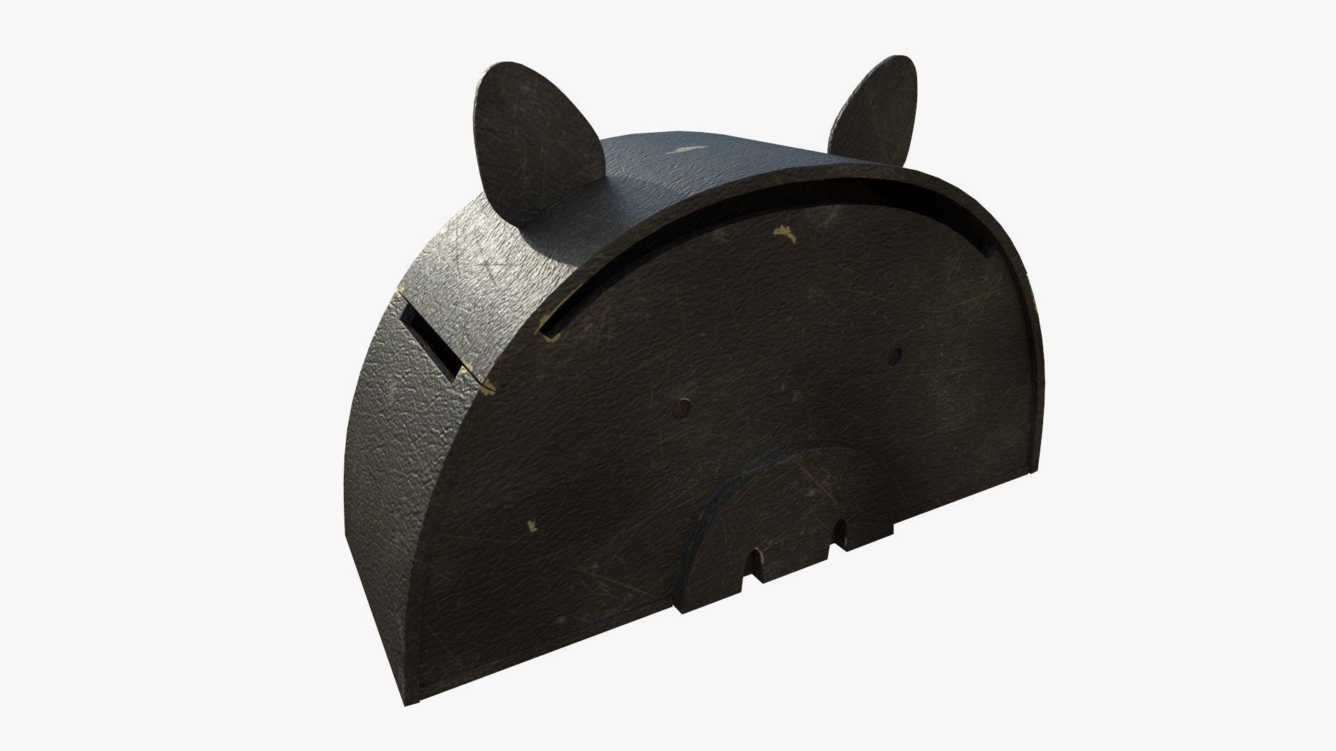 Pig Toy Box for Playing Equipments Child Room Leather Edition 3D model_3