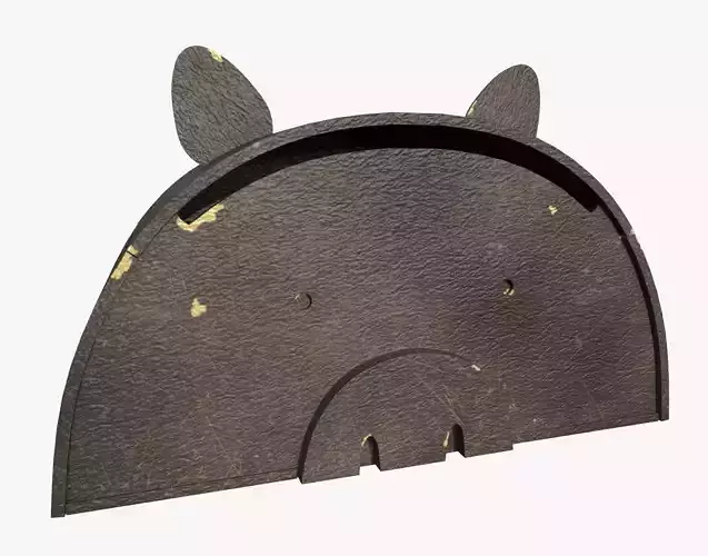 Pig Toy Box for Playing Equipments Child Room Leather Edition 3D model