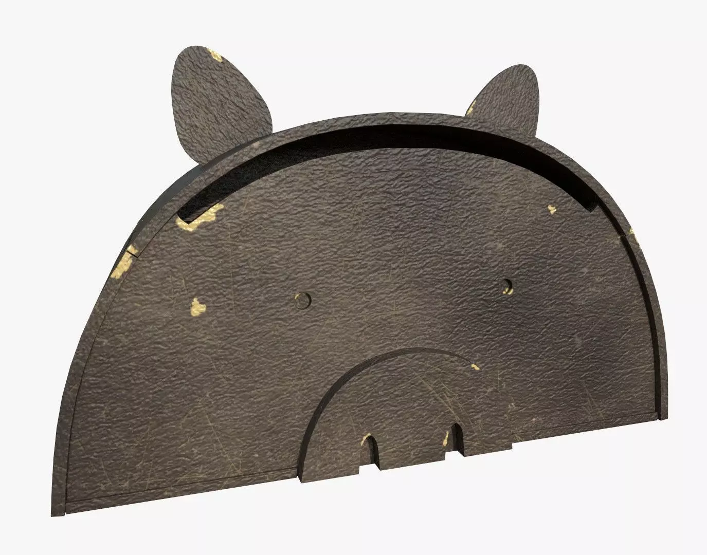 Pig Toy Box for Playing Equipments Child Room Leather Edition 3D model_0