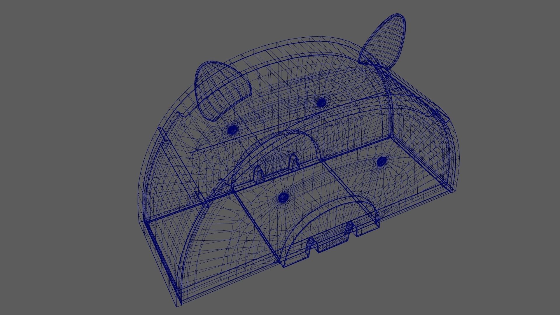 Pig Toy Box for Playing Equipments Child Room Leather Edition 3D model_15