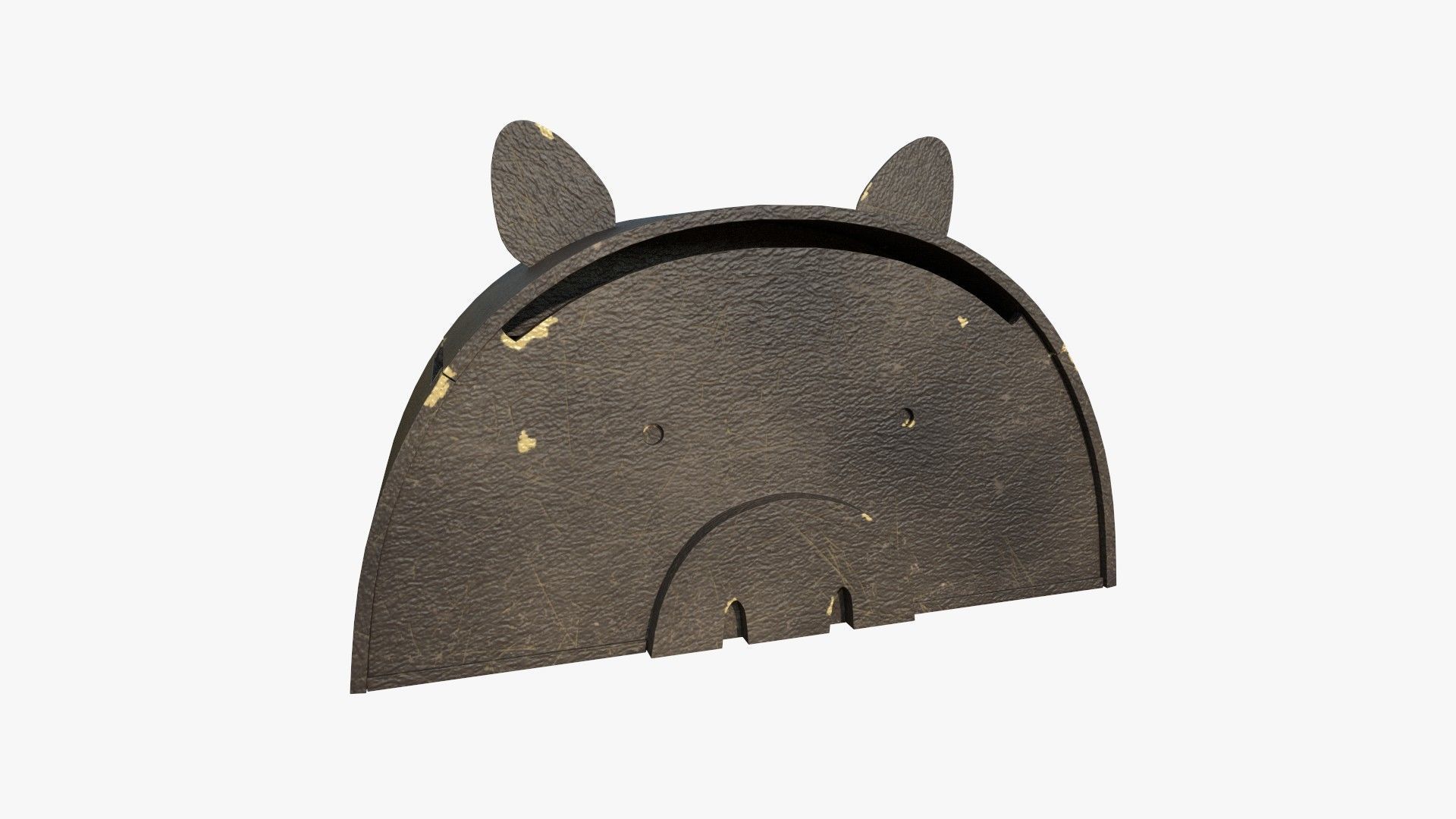 Pig Toy Box for Playing Equipments Child Room Leather Edition 3D model_1