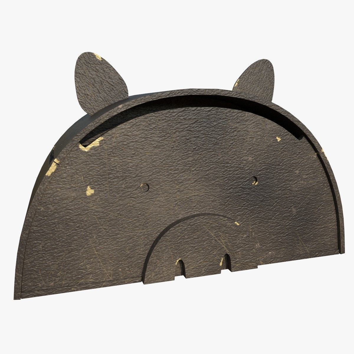 Pig Toy Box for Playing Equipments Child Room Leather Edition 3D model_22