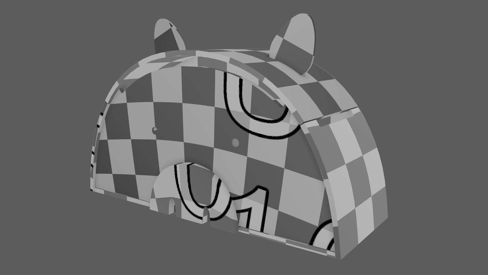 Pig Toy Box for Playing Equipments Child Room Leather Edition 3D model_18