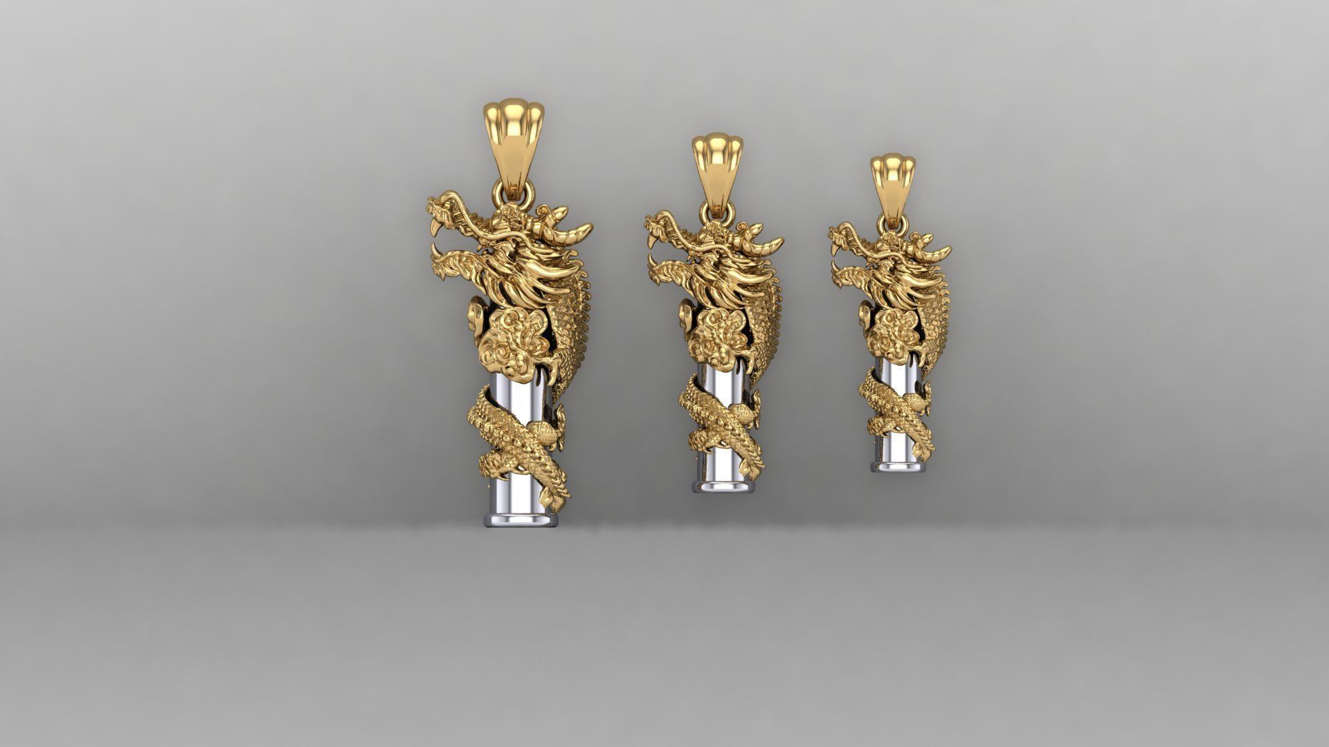  Dragon pandant 3D print model_2