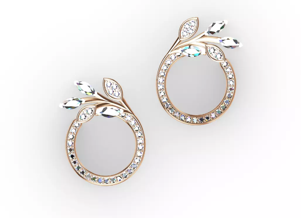 Tiffany Earrings Victoria 3D print model