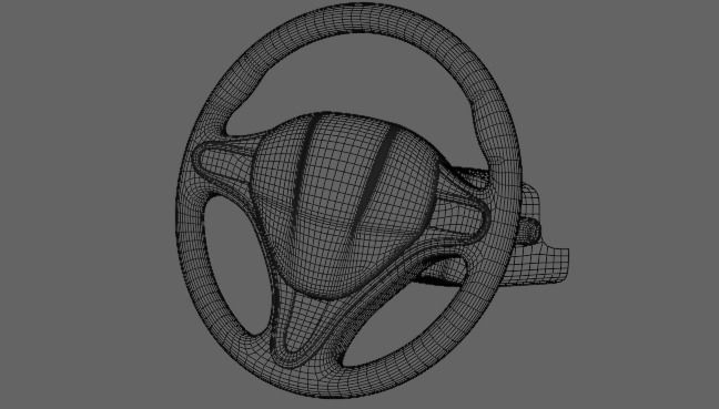 Car Steering Model 3D model_7