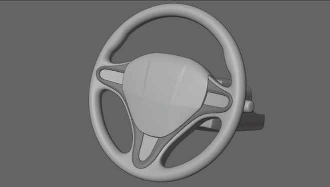 Car Steering Model 3D model_5