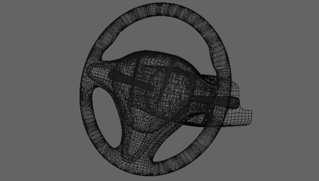 Car Steering Model 3D model_6