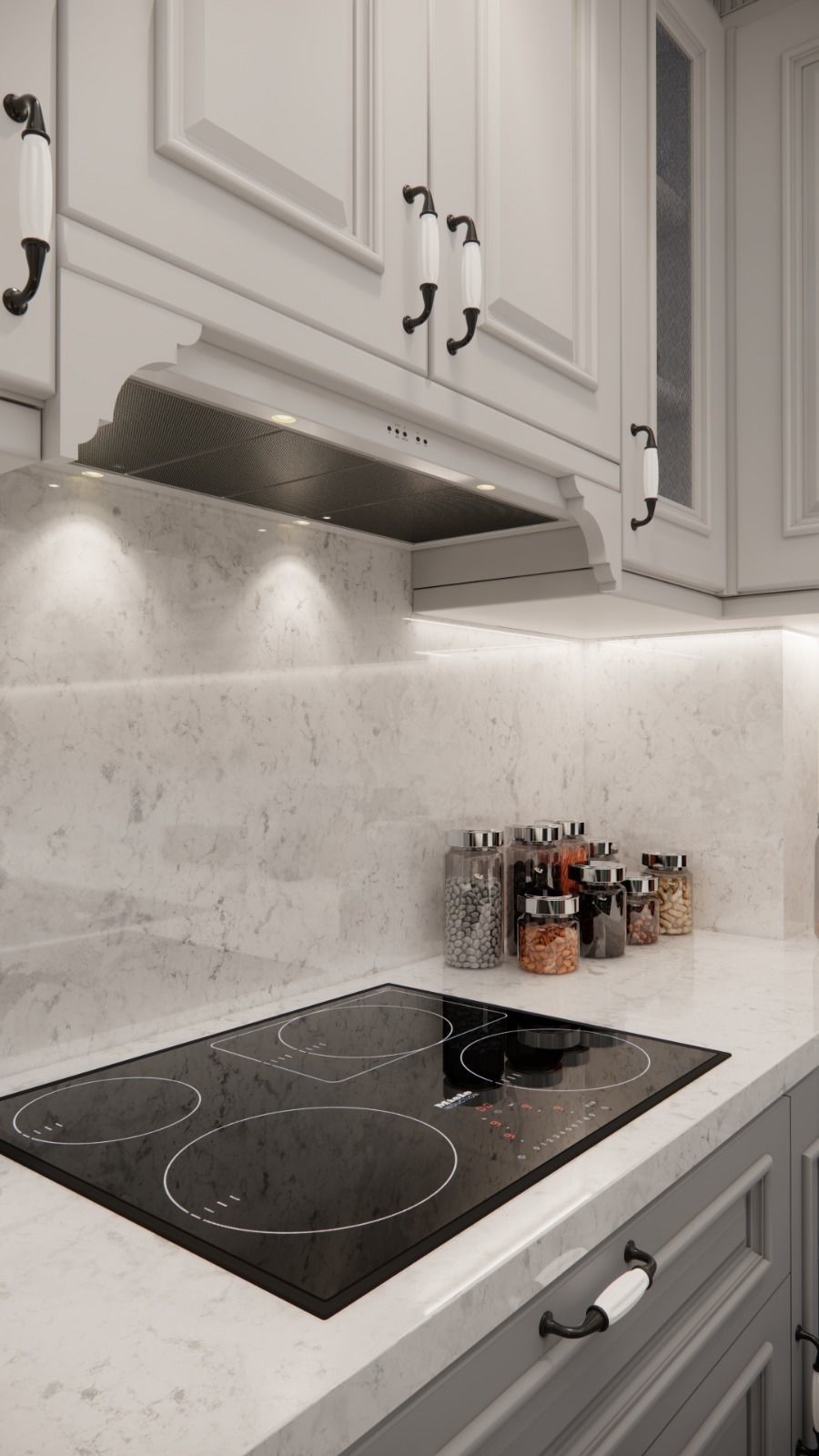 sketchup enscape a kitchen render  scene Low-poly 3D model_7