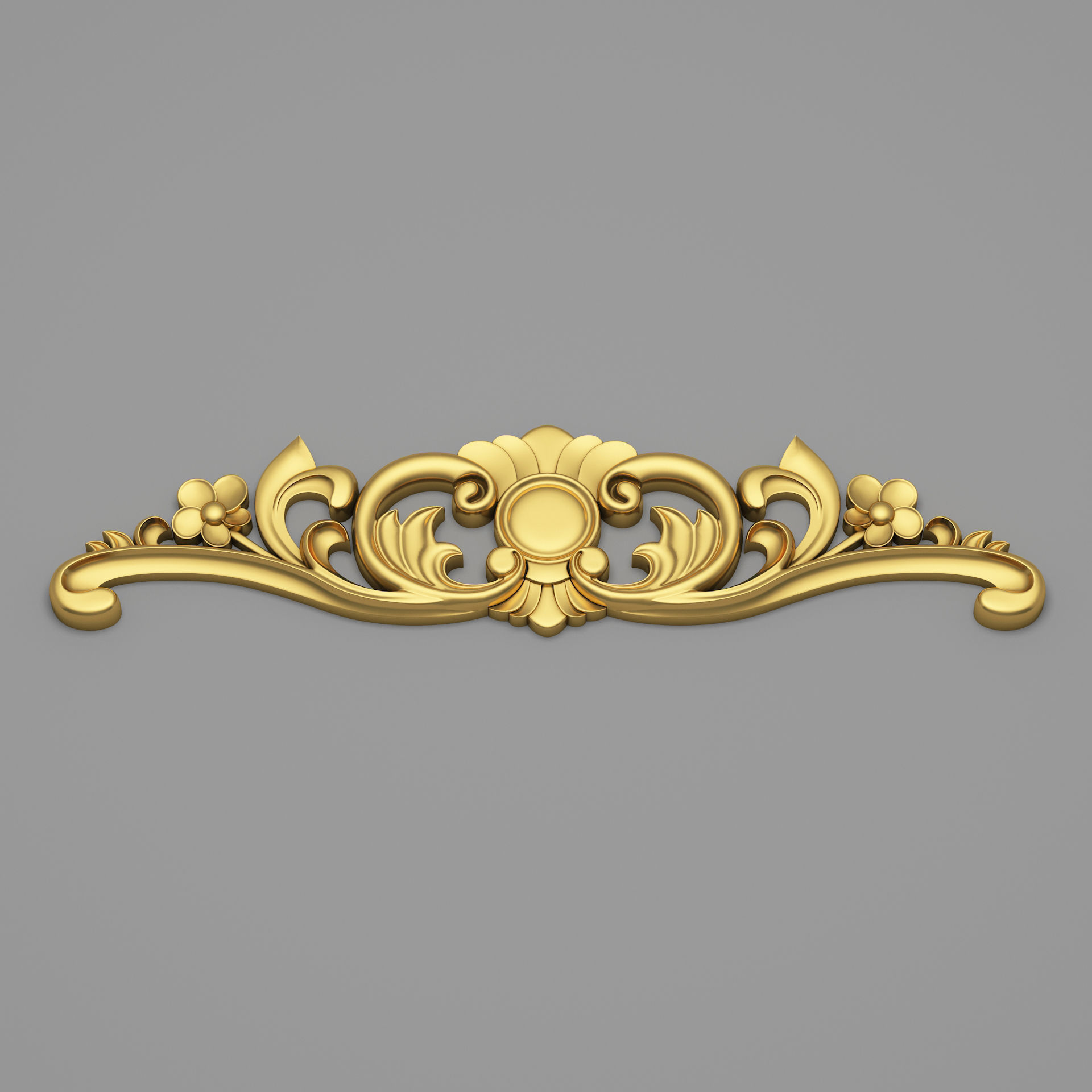Classic Carved 016 3D model_2