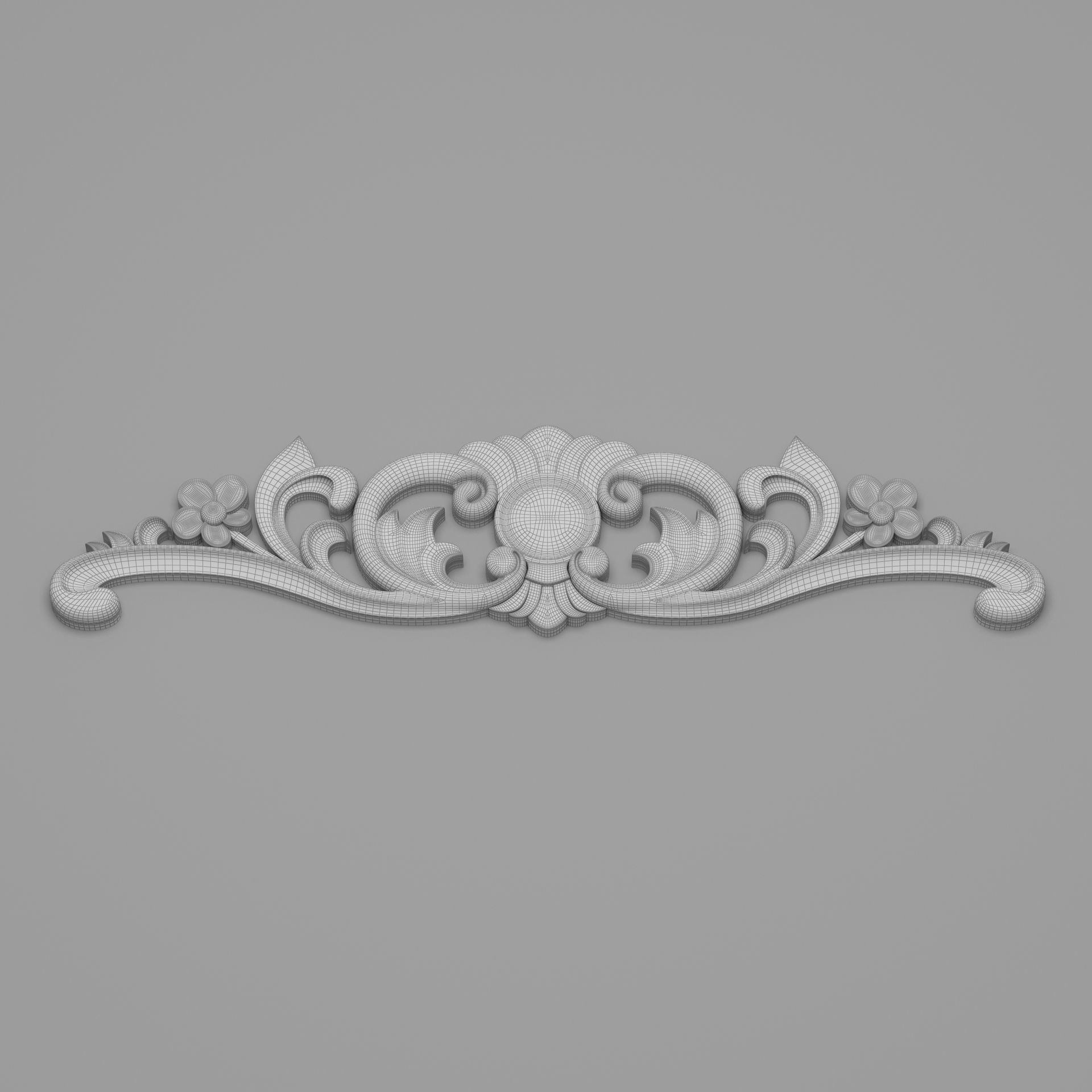 Classic Carved 016 3D model_7
