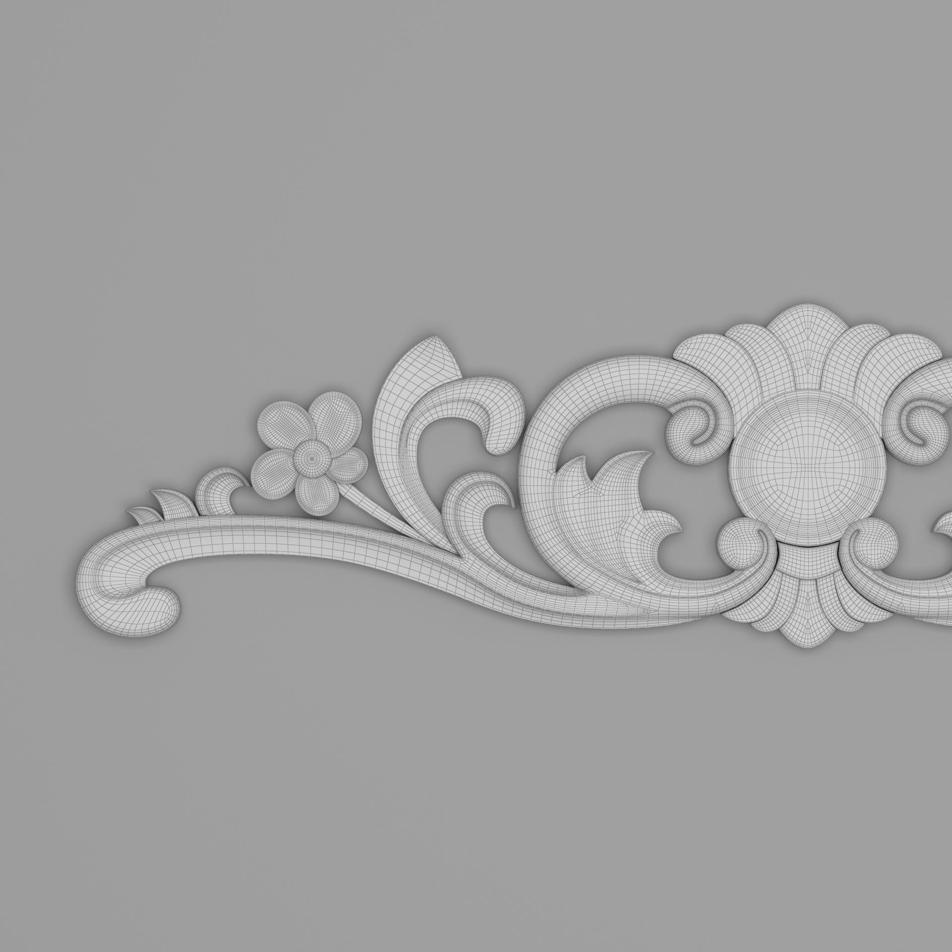 Classic Carved 016 3D model_8