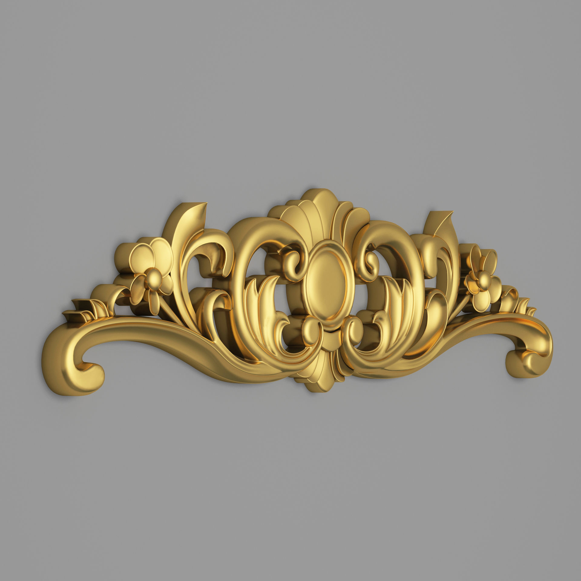 Classic Carved 016 3D model_4