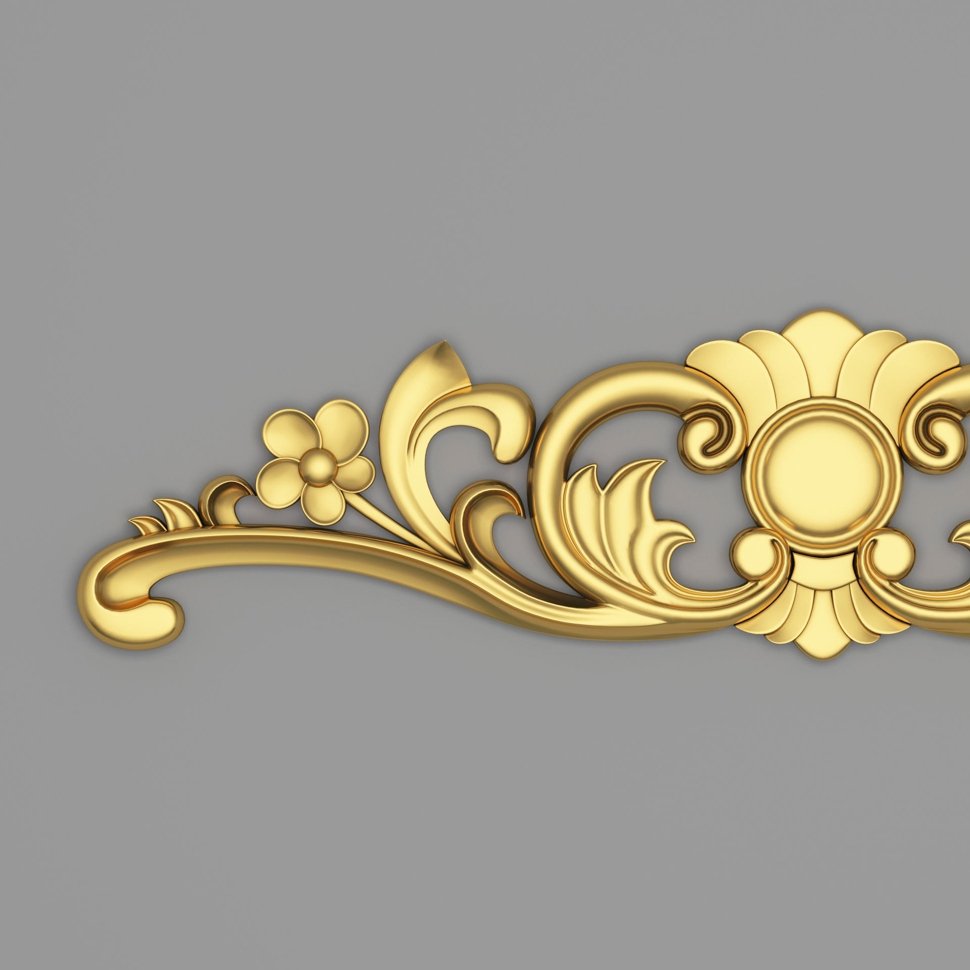 Classic Carved 016 3D model_3