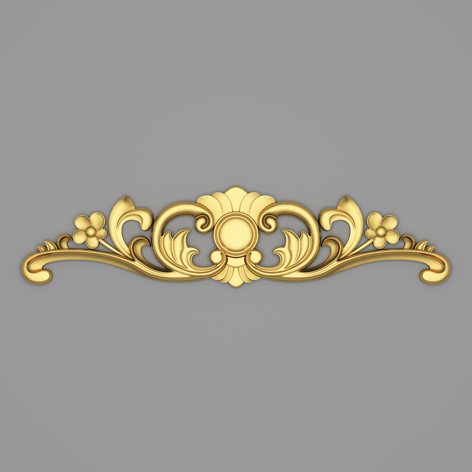 Classic Carved 016 3D model_1