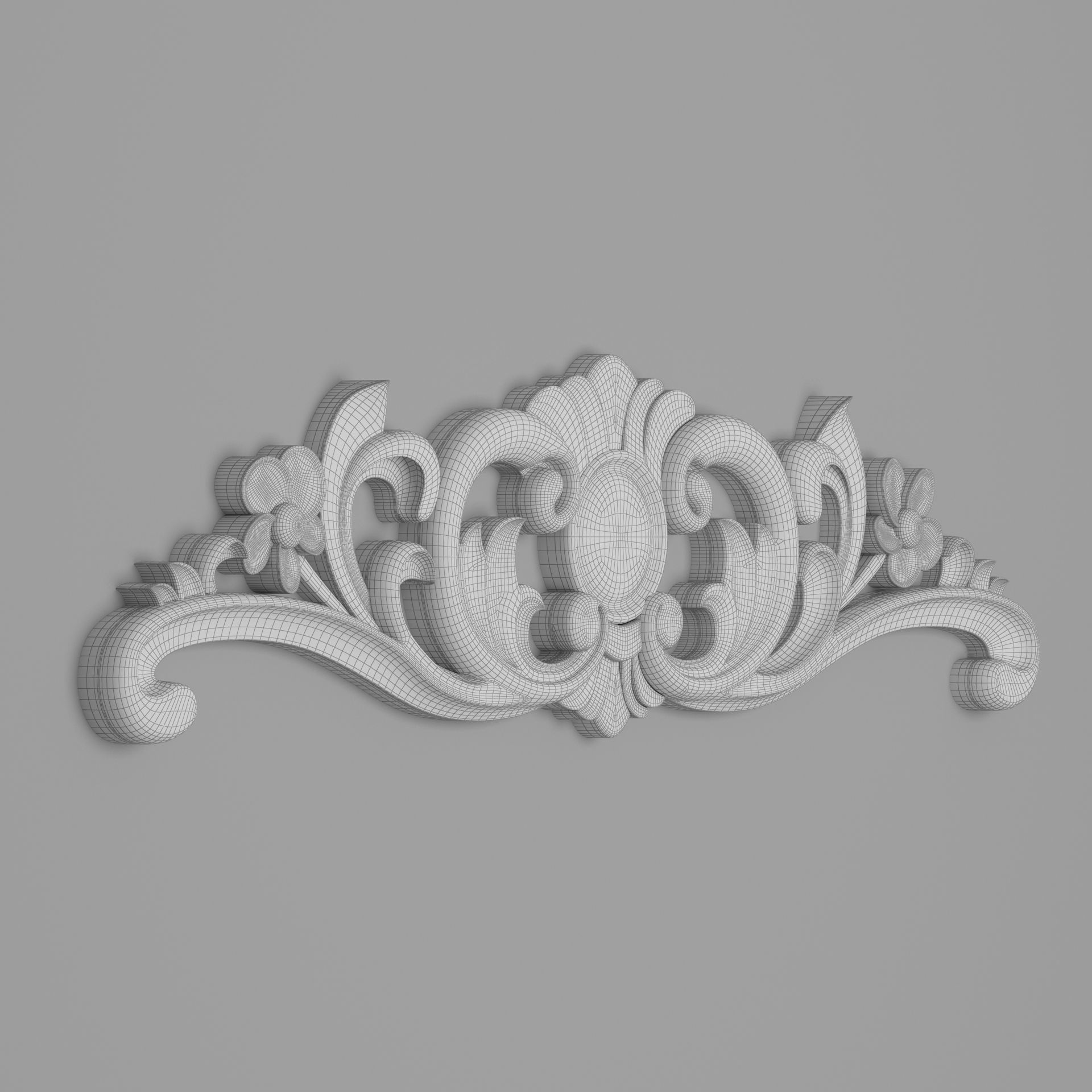 Classic Carved 016 3D model_9