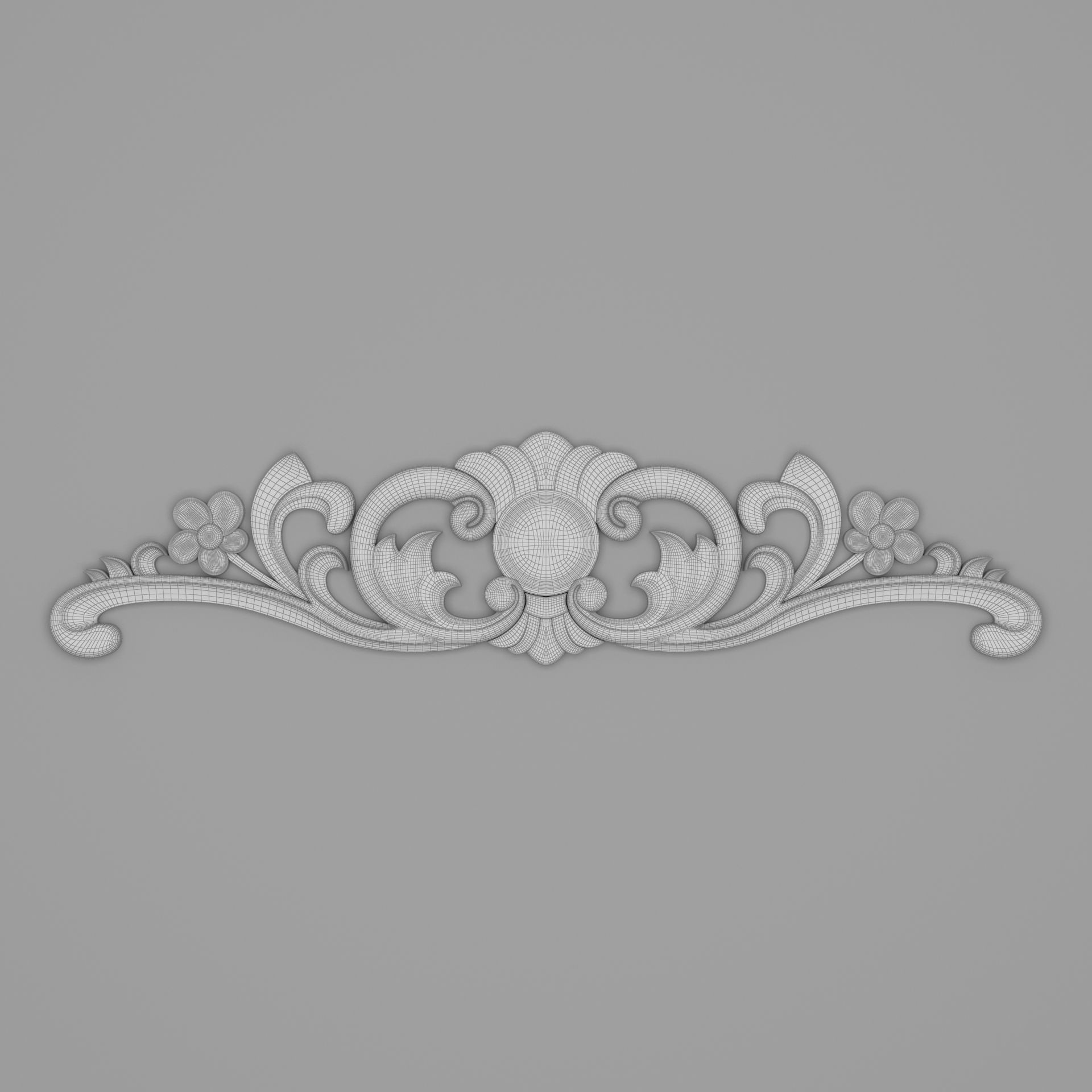 Classic Carved 016 3D model_6