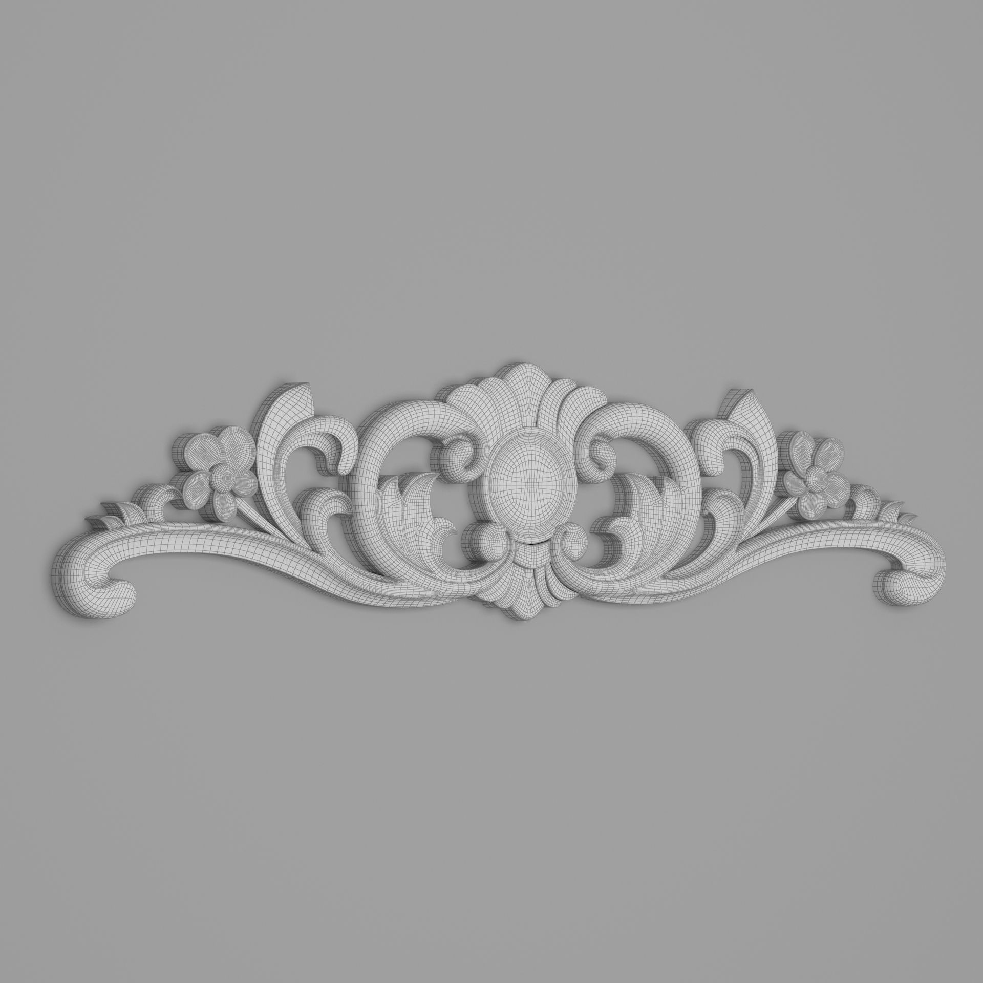 Classic Carved 016 3D model_5