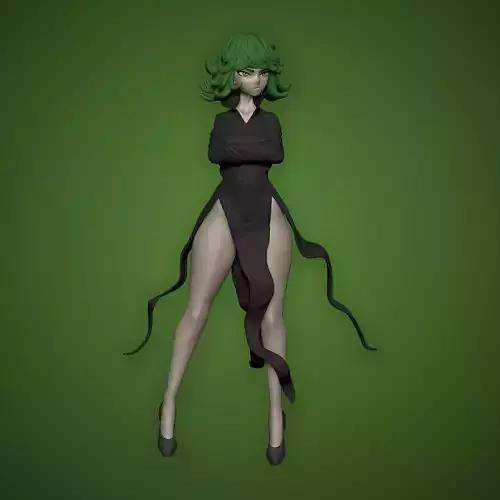 TATSUMAKI FIGURE - ONE-PUNCH MAN 3D print model