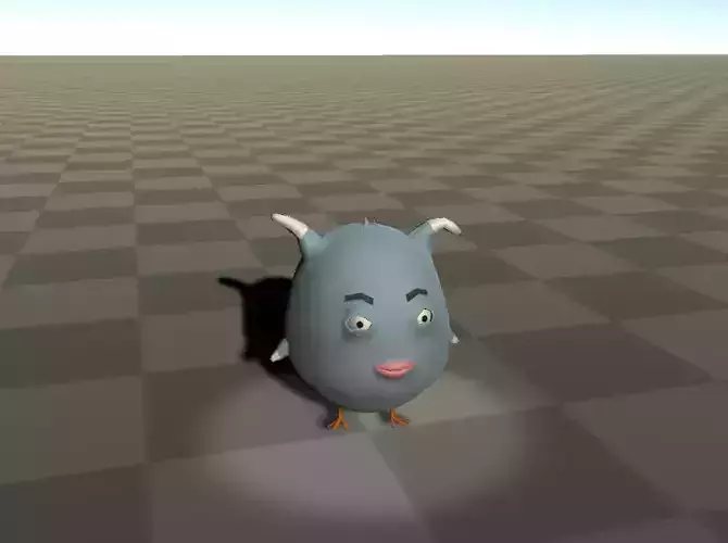 3D Animated Fantasy Creature Free low-poly 3D model