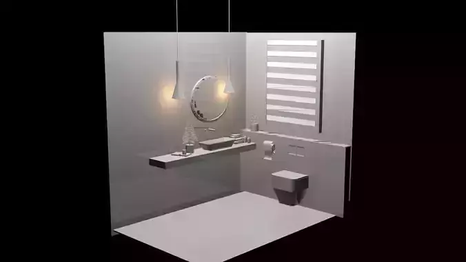 3ds max bathroom design