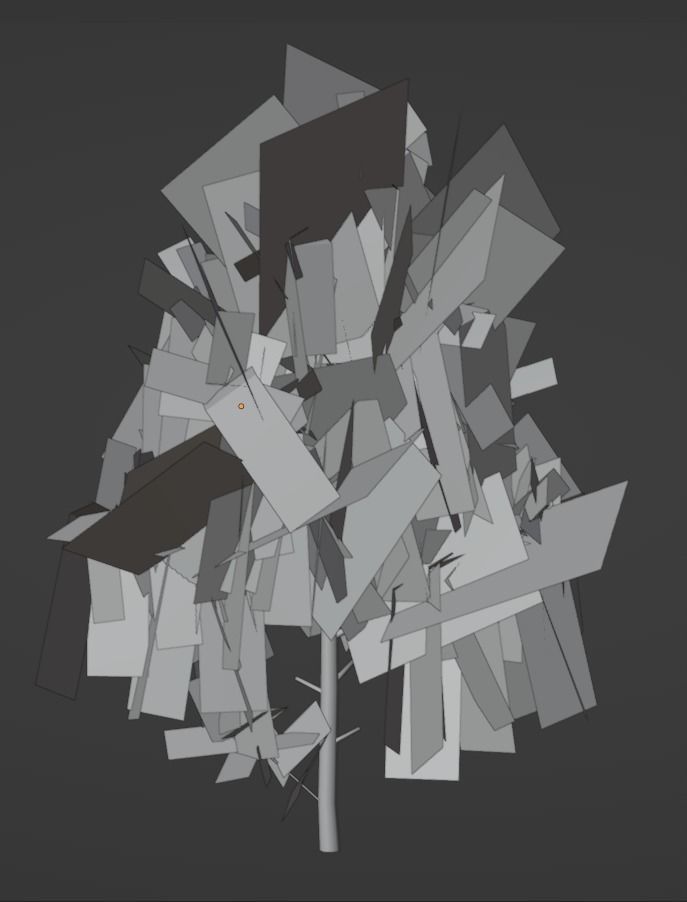 Birch with photobased textures for games Low-poly 3D model_4