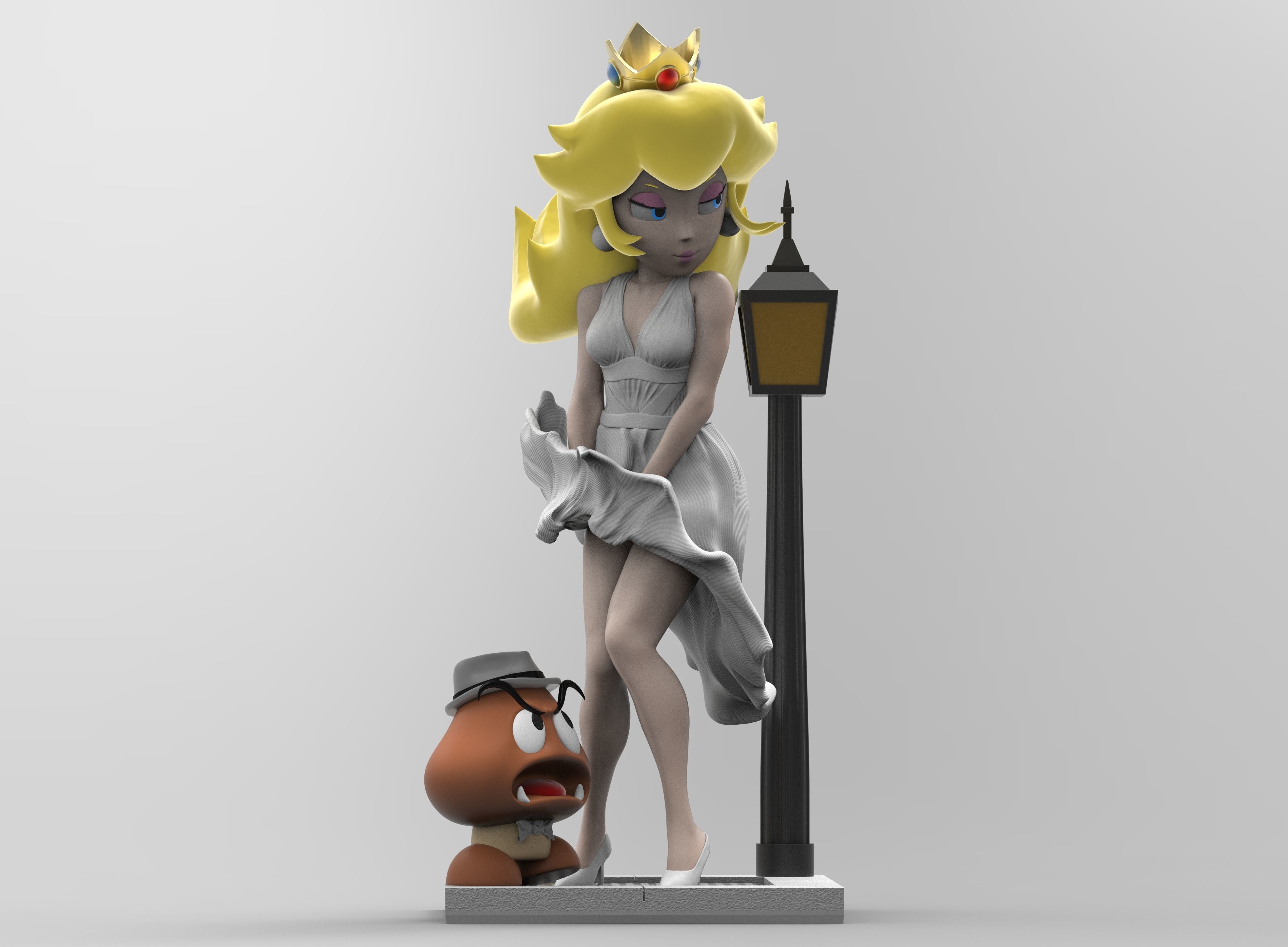 Peach Monroe 3D print model_2