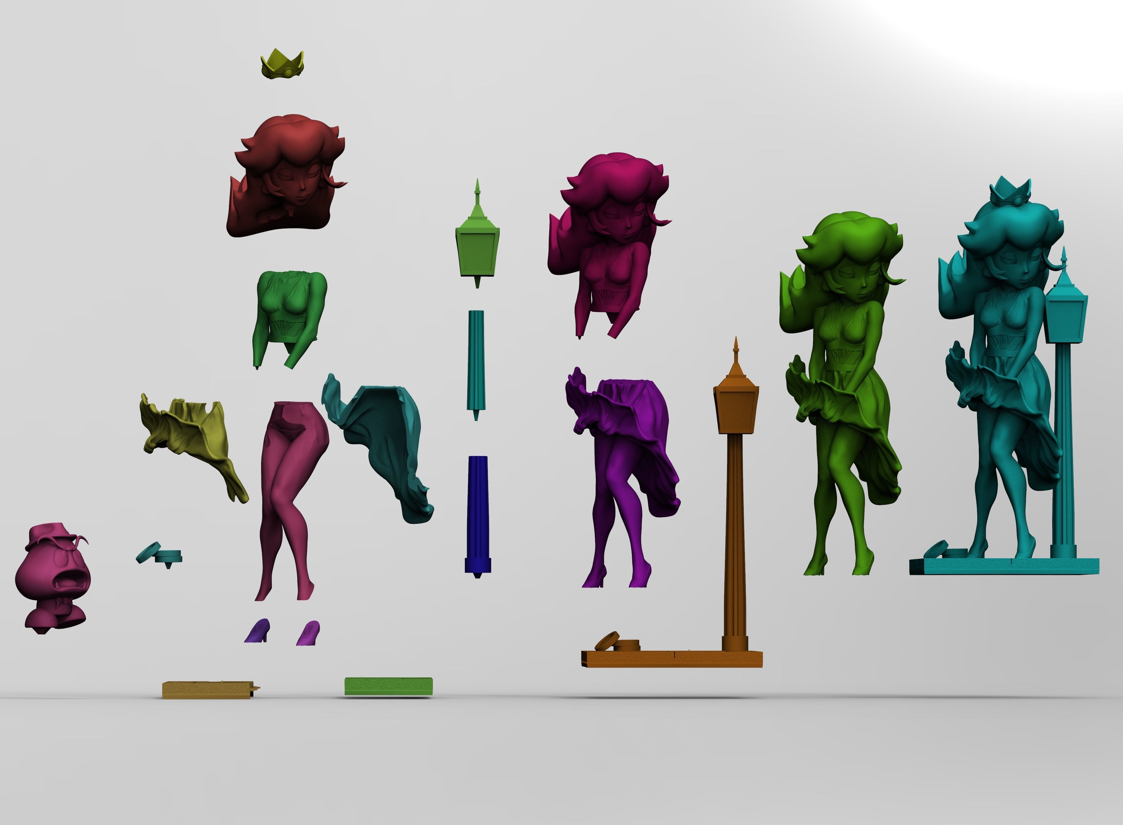 Peach Monroe 3D print model_5