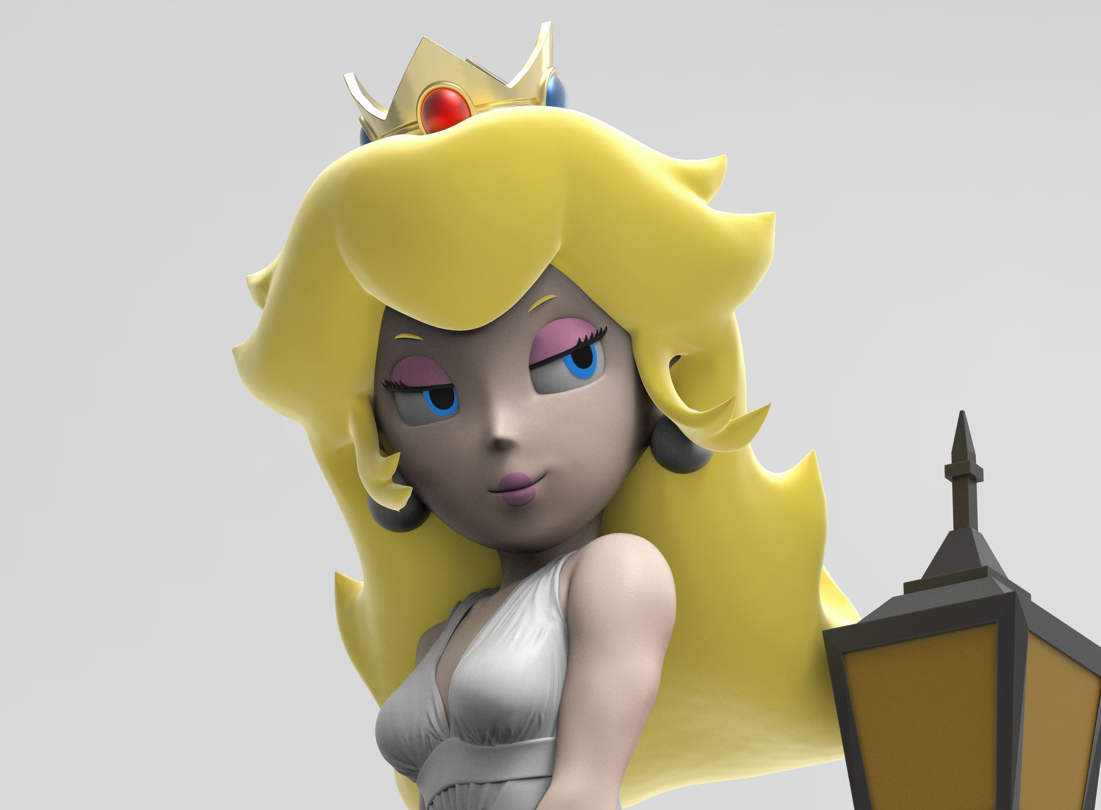 Peach Monroe 3D print model_1