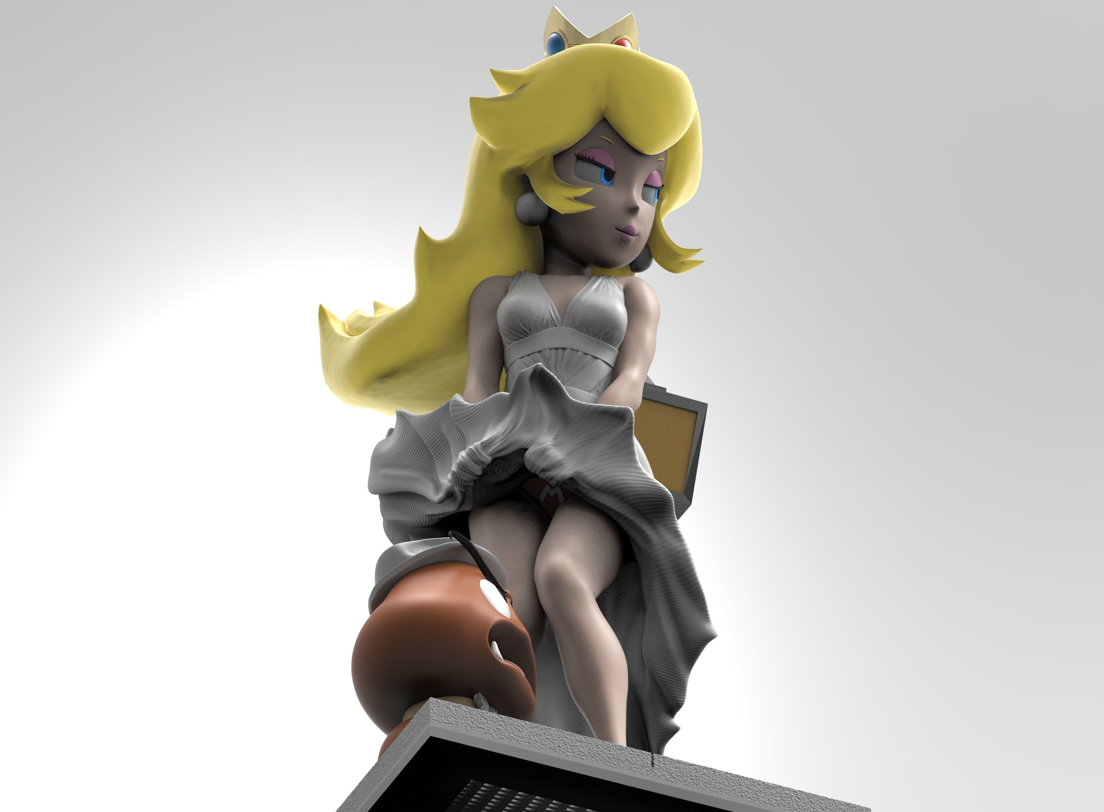 Peach Monroe 3D print model_4