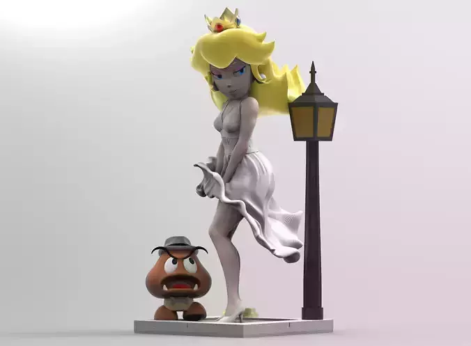 Peach Monroe 3D print model Peach Monroe 3D print model