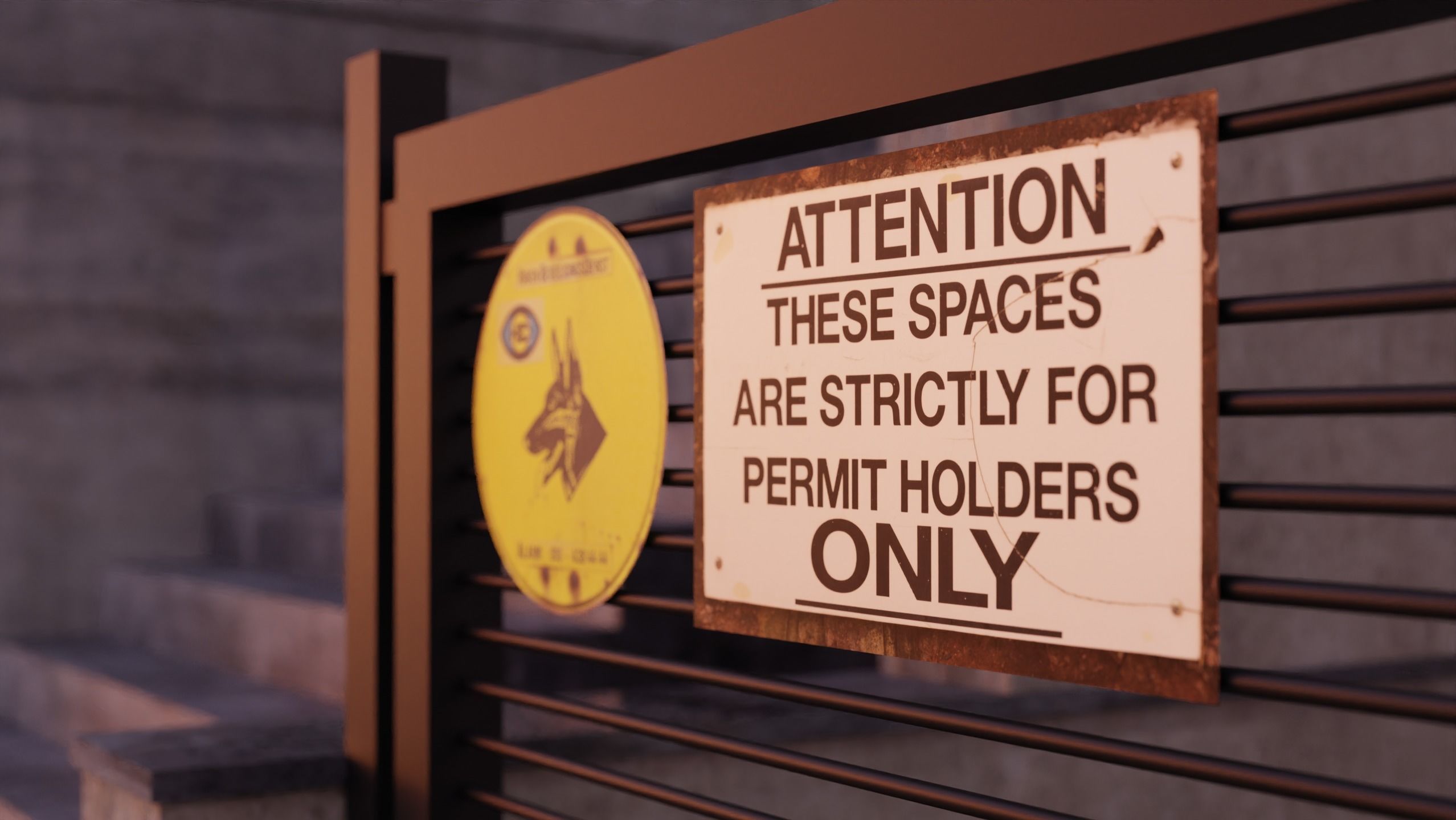 Car Environment Scene 3D Blender File And FBX File 3D model_2