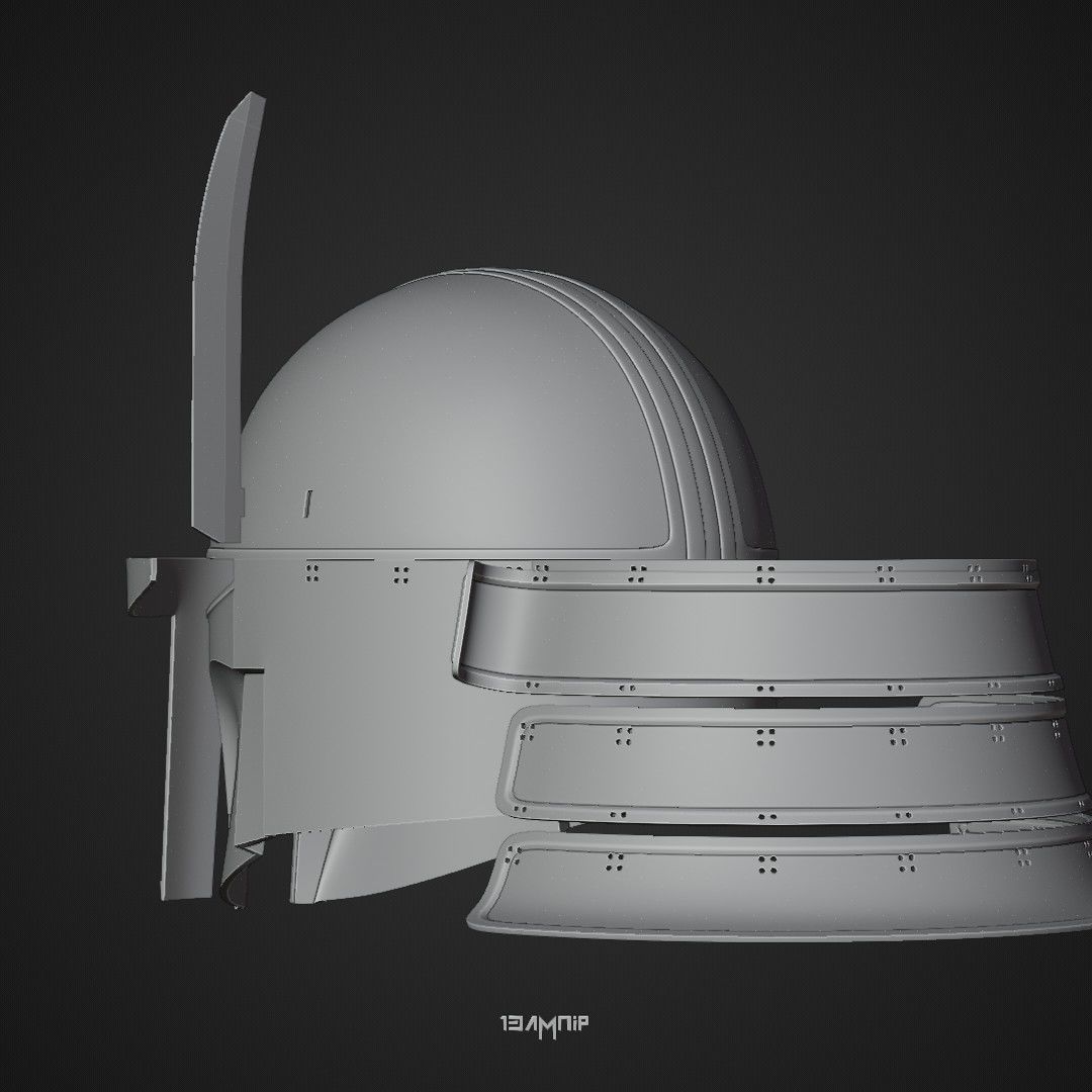Samurai Mandalorian Helmet 3D print model_20